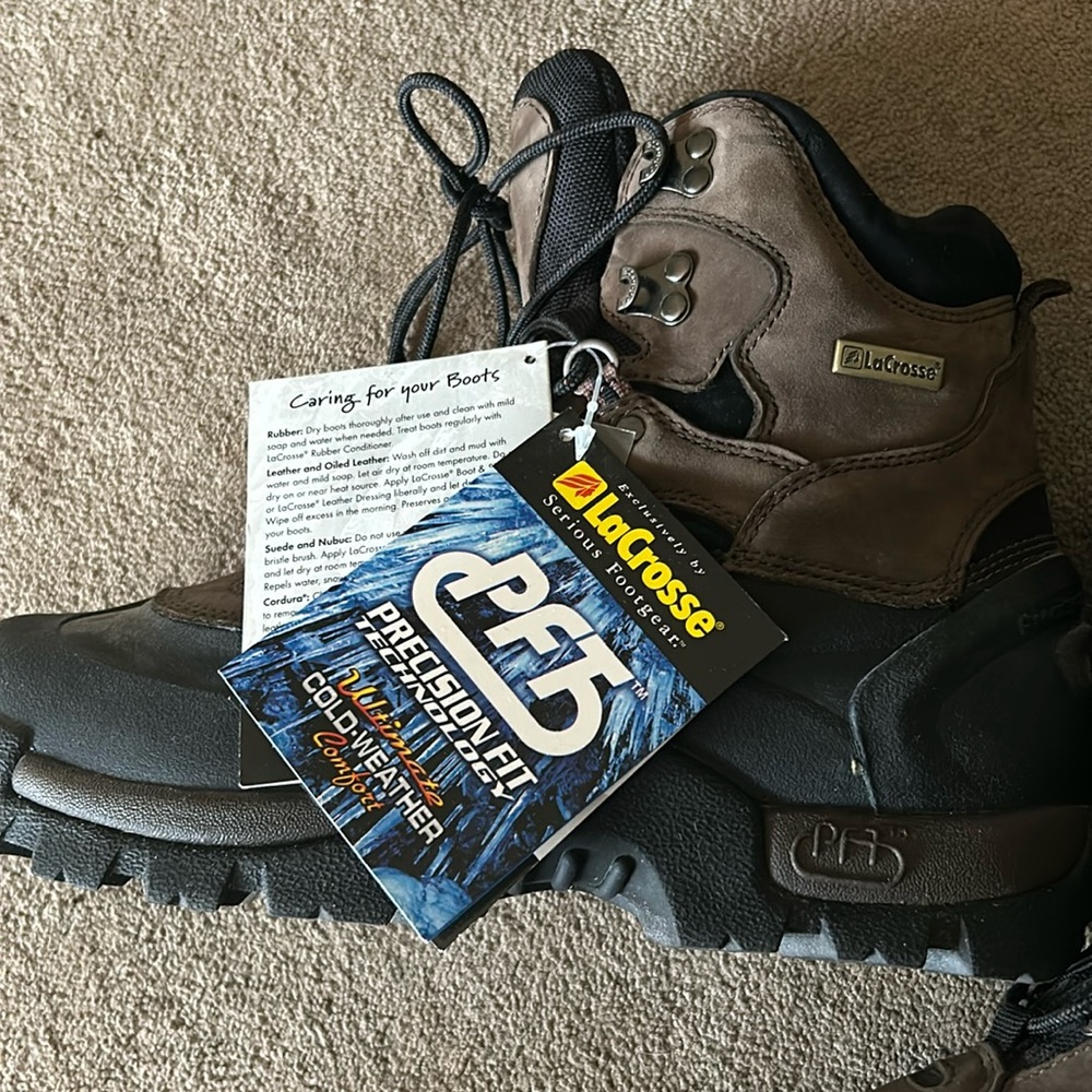 LaCrosse NEW WITH TAG precision fit waterproof boots 10M never worn, great boots